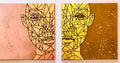 Tableau double face ( 2 toiles) diptyque