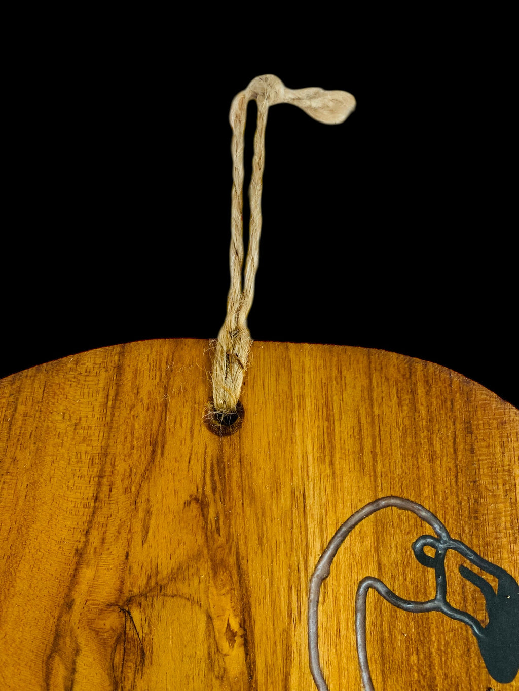 Planche apéritif en Teck gravée Flamants Roses – Résine & Bois artisanal