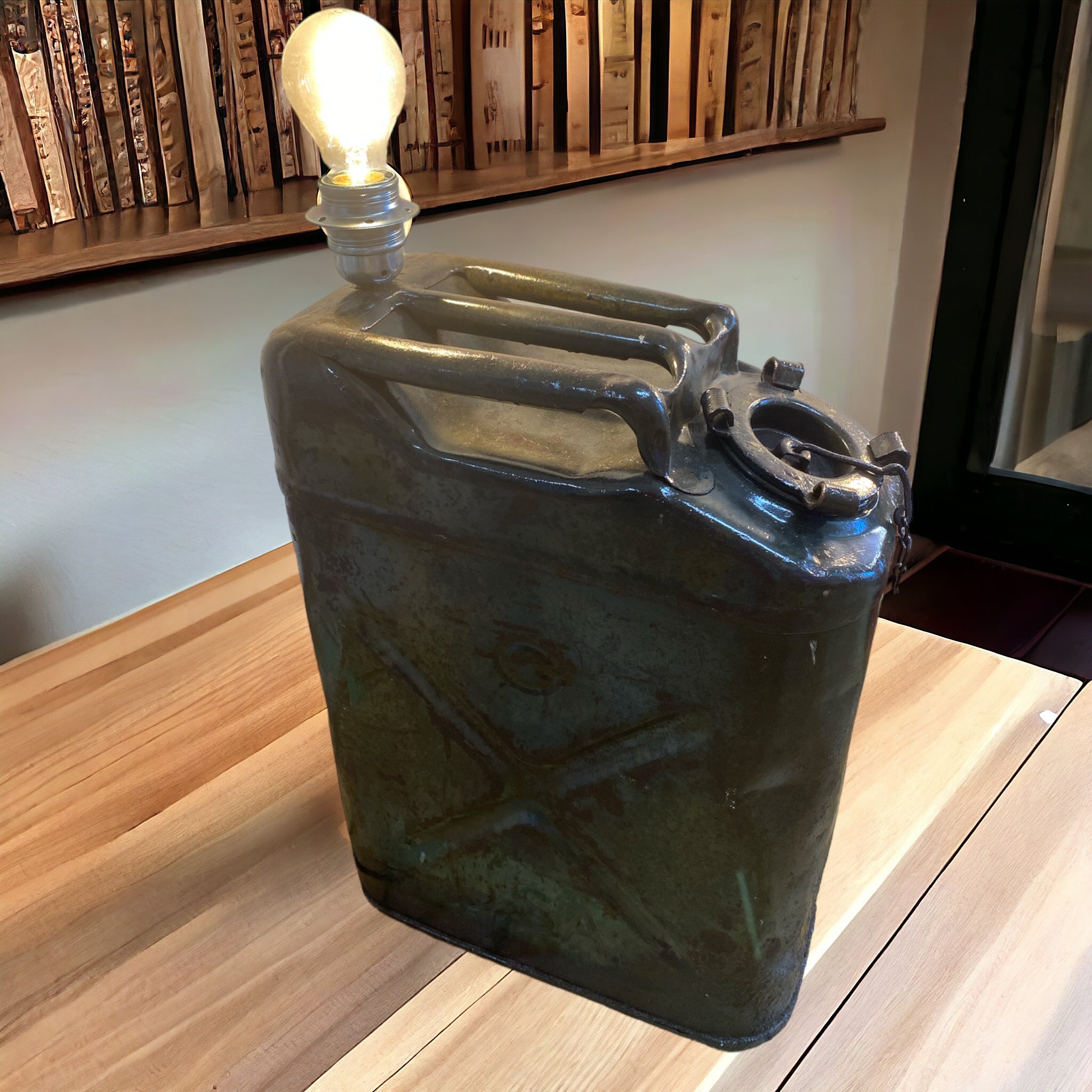 Luminaire Bidon street Art