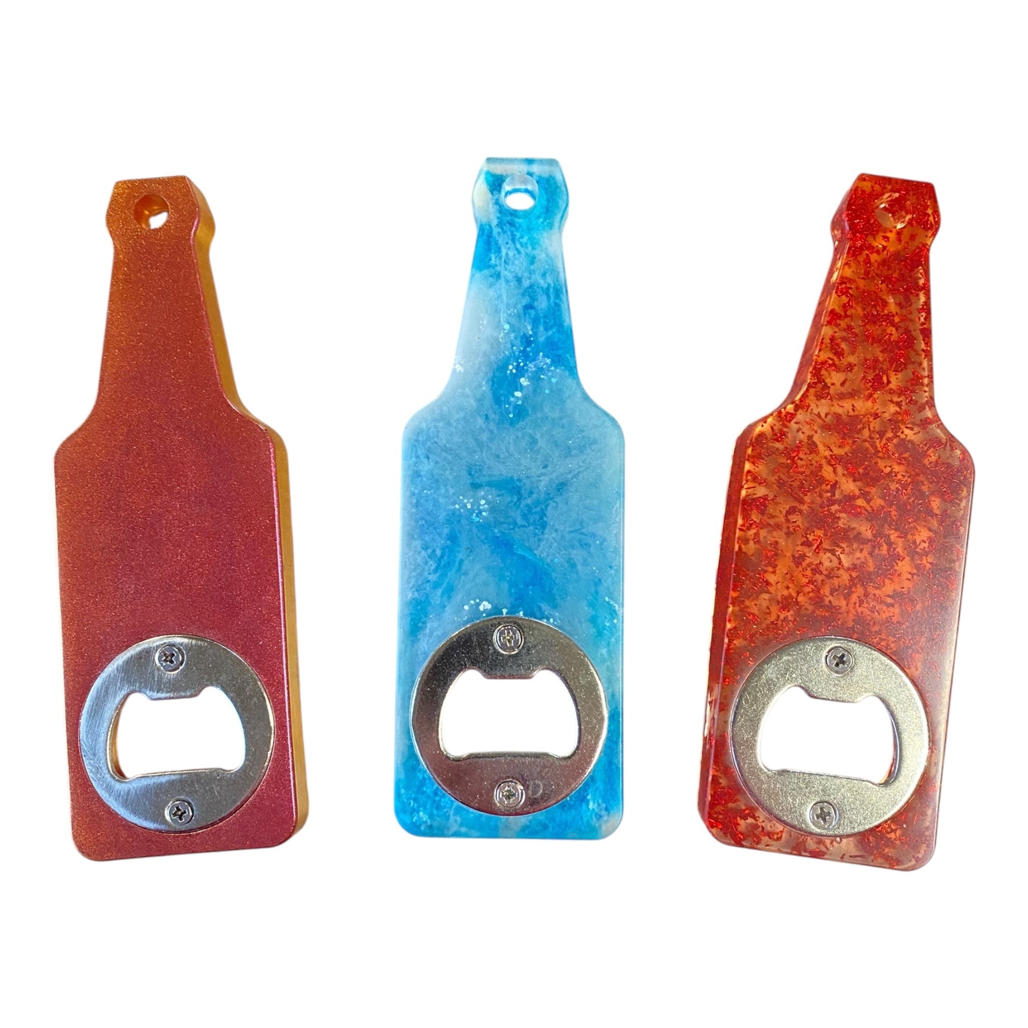 Décapsuleur bouteille  en résine couleurs variés