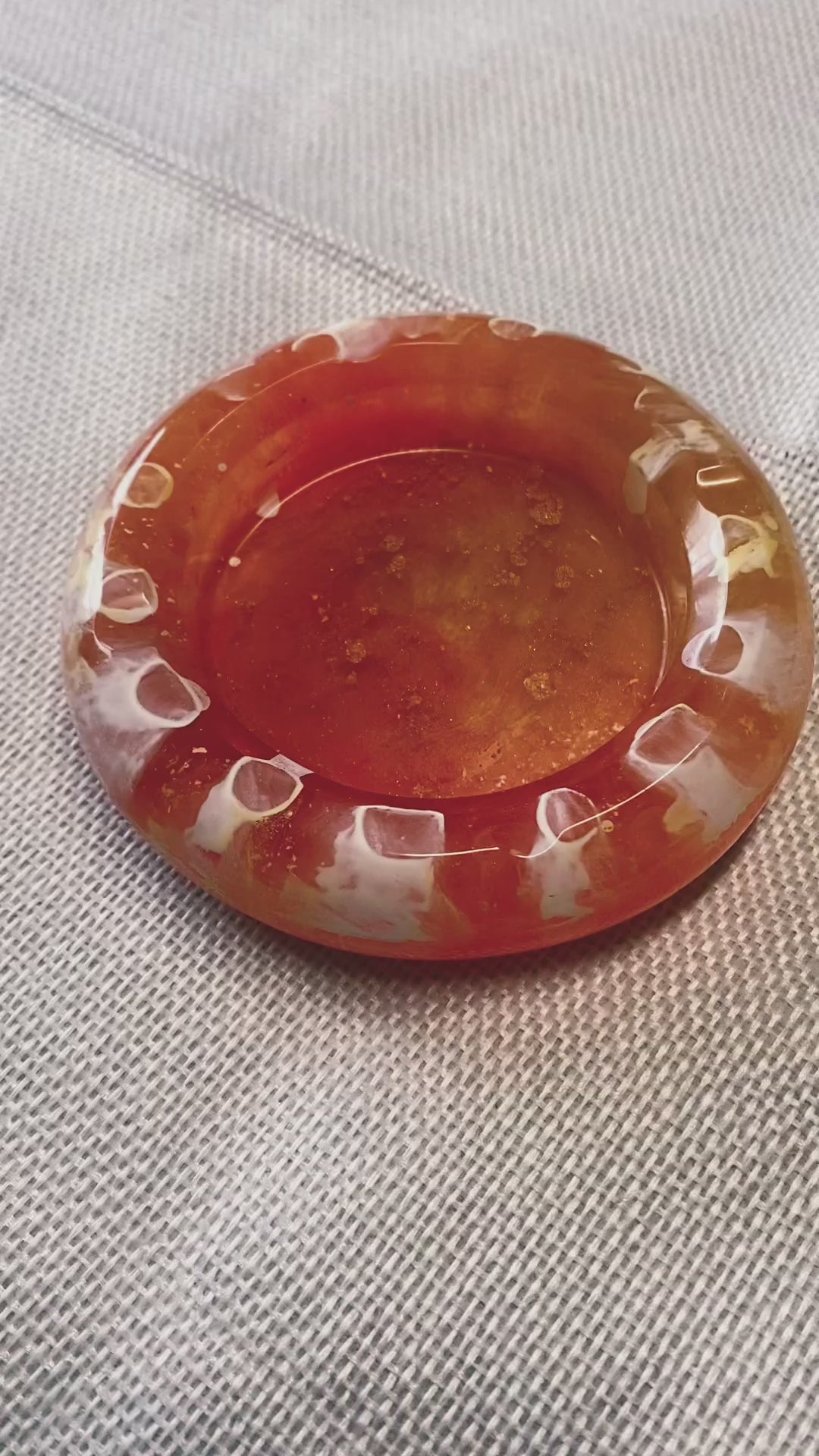 Cendrier rond Résine